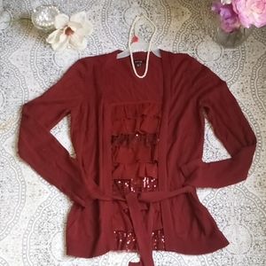 BURGUNDY dress top